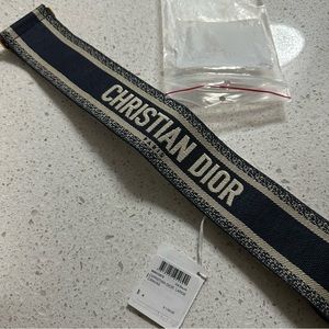 Christian Dior Canvas Embroidered Book Belt size 80